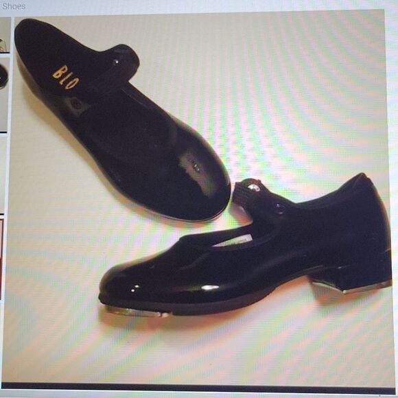 11 1/2 BLOCH black techno TAP DANCE LESSONS GIRLS SHOES 11.5 - Picture 1 of 7